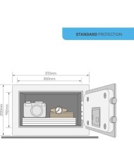 CAJA FUERTE ALARMA PEQUEÑA YEC/200/DB1 TESA