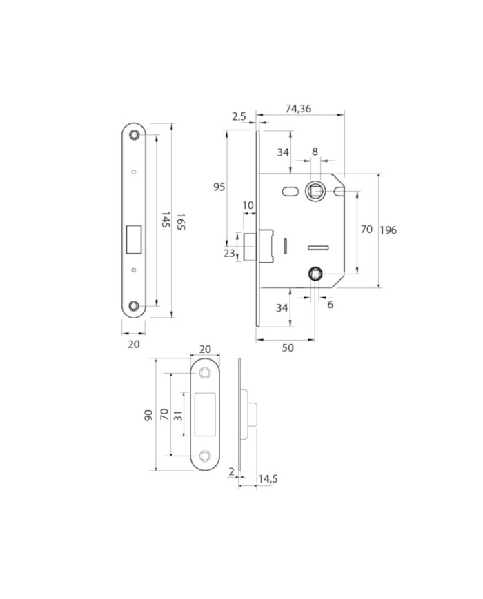 PICAPORTE MAGNETICO AYR