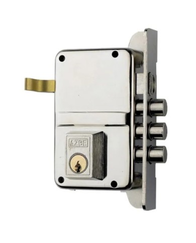 CERRADURA Nº 8 DERECHA CROMO YALE/AZBE