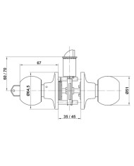 POMO BOLA INOX LLAVE AMIG