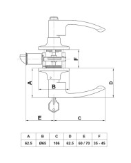 MANILLA MOD 730 CROMO MATE CILINDRO/CONDENA AMIG