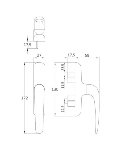 MANILLA 2600V PRACTICABLE ESTRECHA AMIG