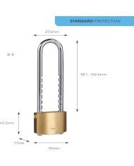 CANDADO 50MM ARCO AJUSTABLE YALE