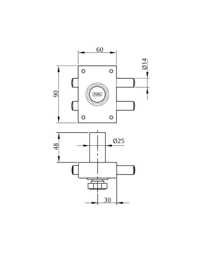 CERRADURA Nº 16 PR YALE/AZBE