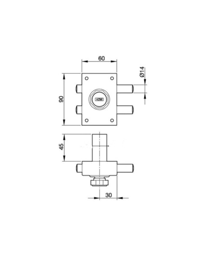 CERRADURA Nº 16 P YALE/AZBE