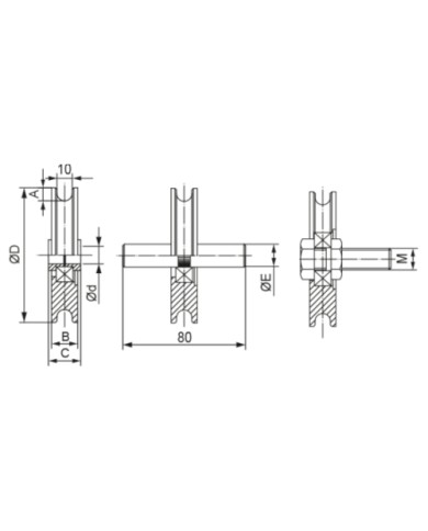 POLEA 60X10U N 101 ESTEBRO