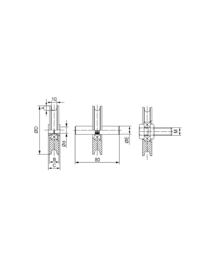 POLEA 60X10U N 101 ESTEBRO