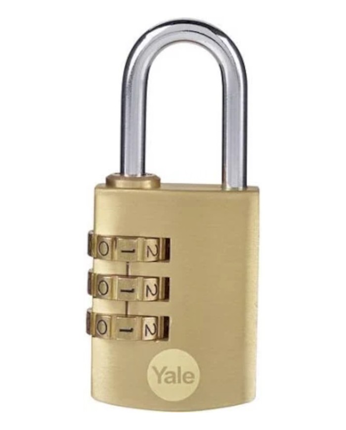CANDADO COMBINACION 30MM LATON YALE/AZBE