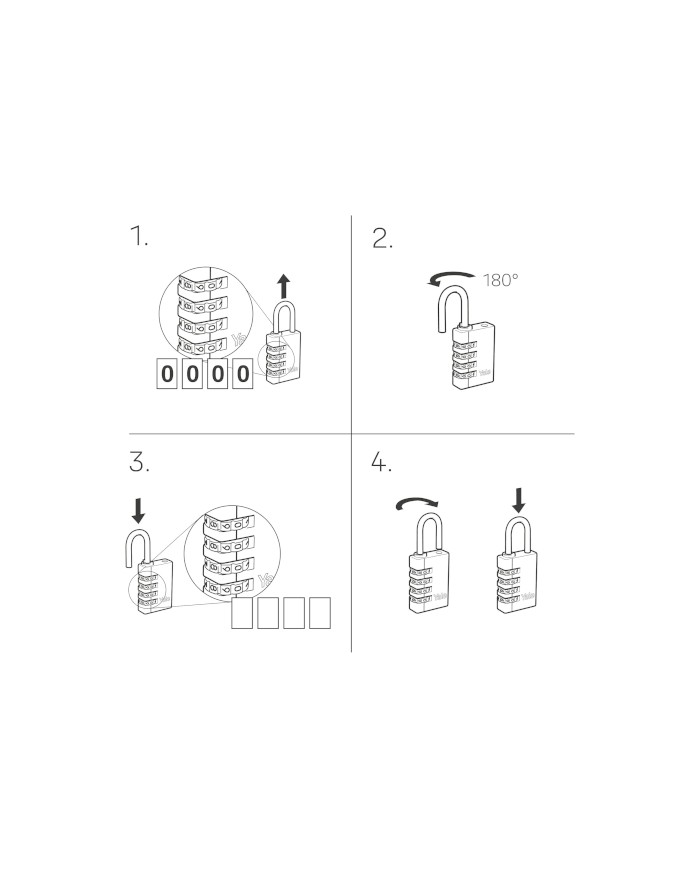 CANDADO COMBINACION 30MM LATON YALE/AZBE
