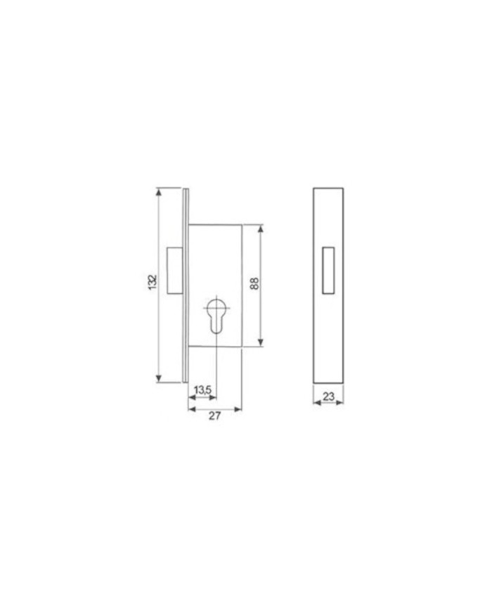 CERRADURA Nº 4201/15HZ SIN CILINDRO TESA