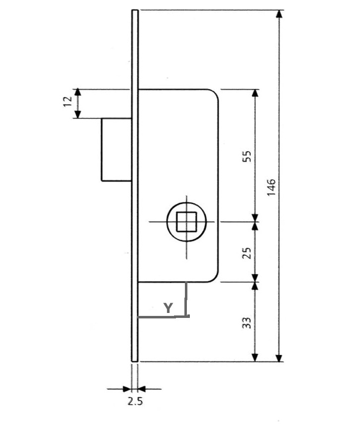 PICAPORTE Nº 2215 AI TESA