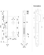 CERRADURA SEGURIDAD R-200/T6/6T TESA