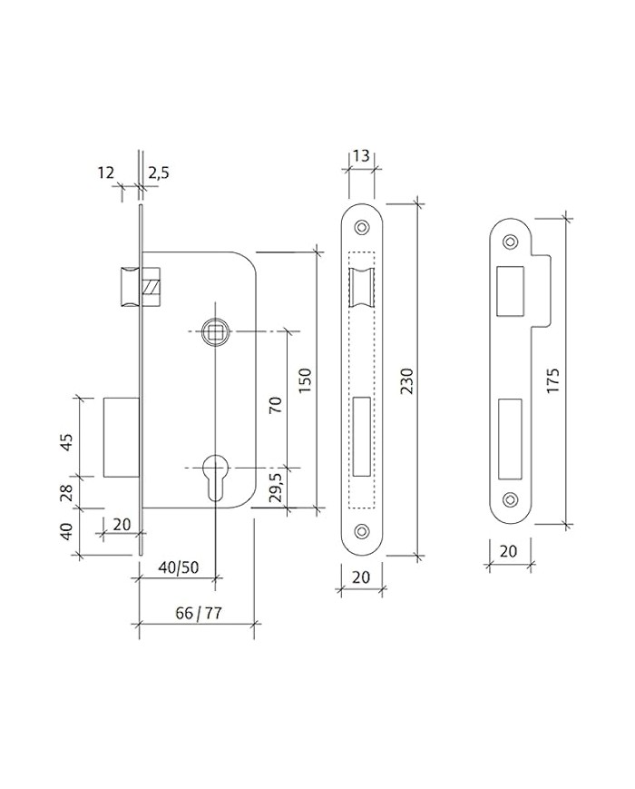 CERRADURA Nº 130/48/CAE TESA