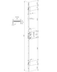 CERRADURA TAB CERRADERO LARGO INOX TESA