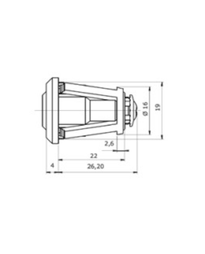 CERRADURA BUZON 8027ARCR TESA