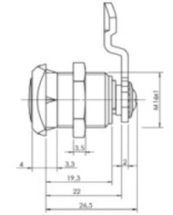 CERRADURA BUZON 8014180CR TESA