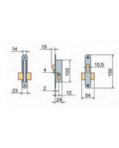 CERRADURA Nº 5555-14 MM LINCE