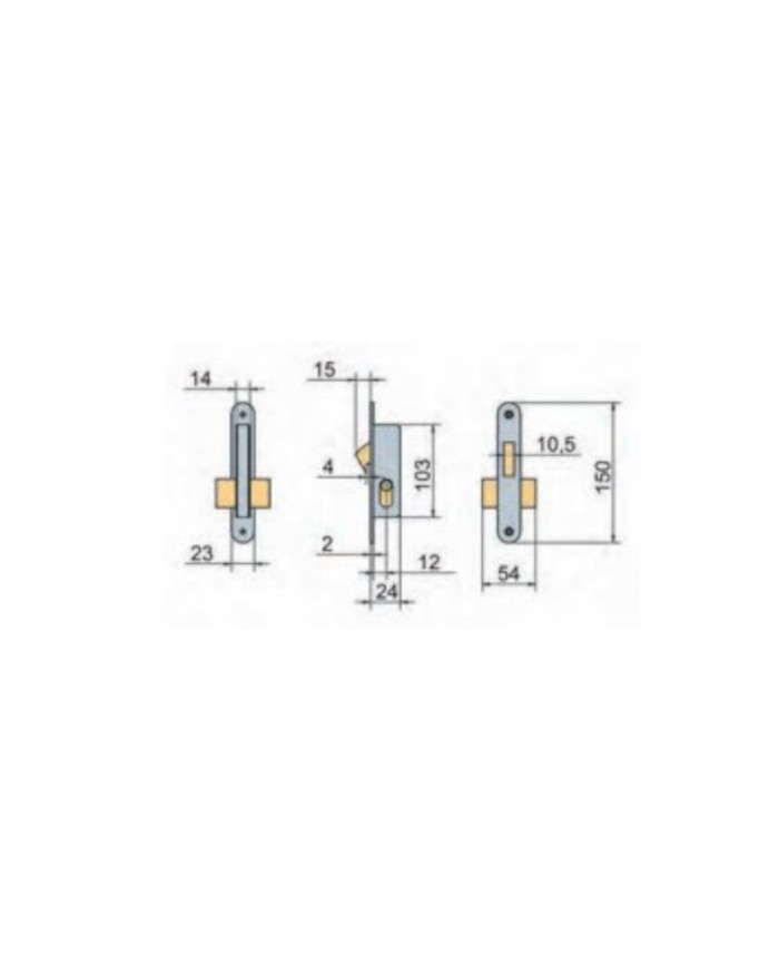 CERRADURA Nº 5555-14 MM LINCE