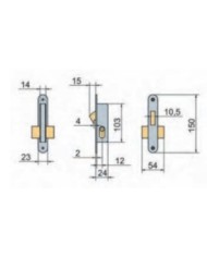 CERRADURA Nº 5555-14 MM LINCE