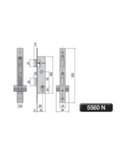 CERRADURA Nº 5560-N LINCE