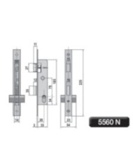 CERRADURA Nº 5560-N LINCE