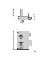 CERRADURA 56 B HIERRO ESMALTADO CVL