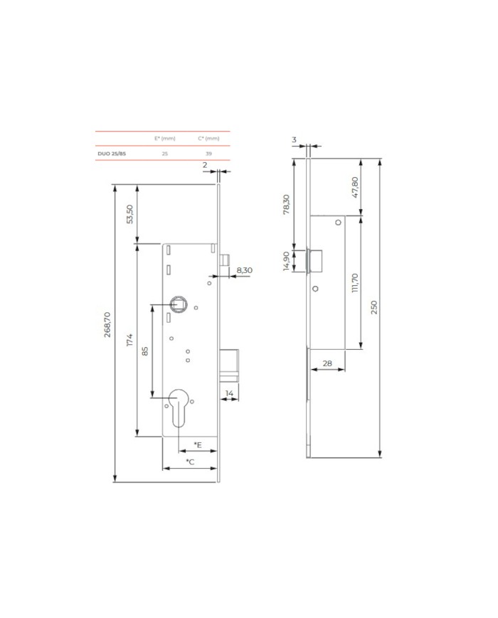 CERRADURA DUO DORCAS