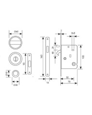 KIT CONDENA FRENTE 20MM REDONDO JANDEL