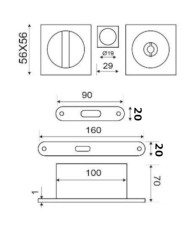 KIT CONDENA FRENTE 20MM CUADRADO JANDEL