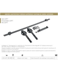 KIT PUERTA RUSTICA 2M VISTA 100KG DIVALFER