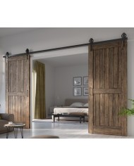 KIT PUERTA RUSTICA 2M VISTA 100KG DIVALFER