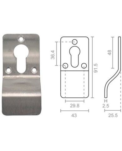 BOCALLAVE TIRADOR 555 INOX