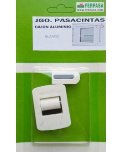 PASACINTAS CAJONES DE ALUM,BLANCO
