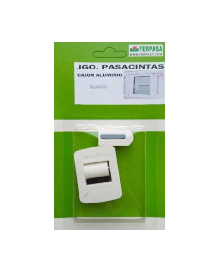 PASACINTAS CAJONES DE ALUM,BLANCO