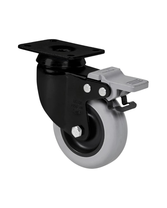 RUEDA GIRATORIA 10BHFD60 FRENO NEGRA