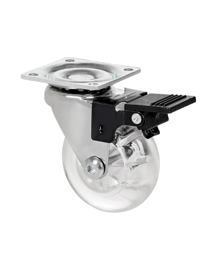 RUEDA SLIP D50 PLETINA TRANS, C/FRENO