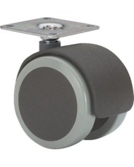 RUEDA GIRA. 2-2565 50MM PU ROJO