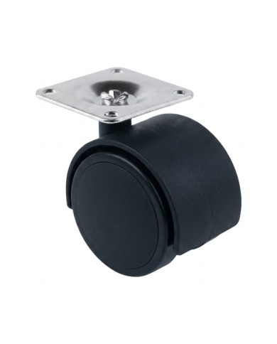 RUEDA D-50 PLETINA NEGRA
