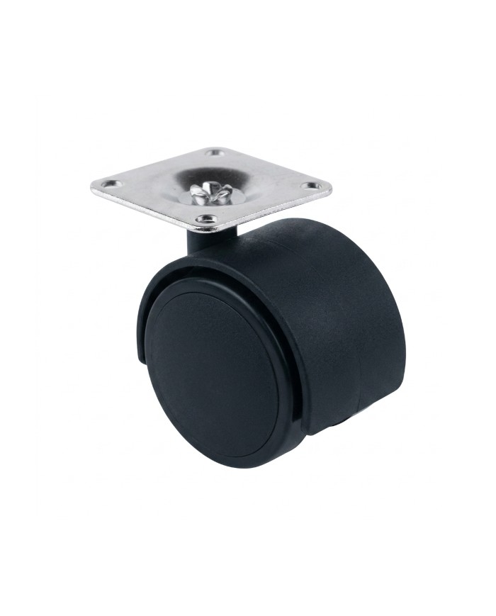 RUEDA D-50 PLETINA NEGRA