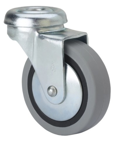 RUEDA GIRA. 50MM TW0156 GOMA GRIS
