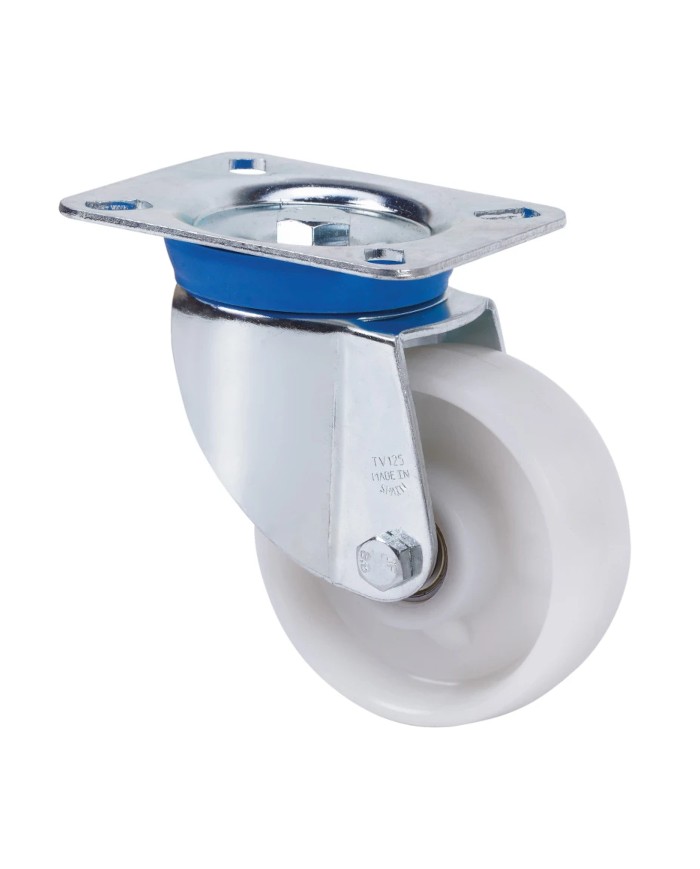 RUEDA GIRA. 2-0211 80MM NYLON BLANCO