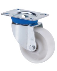 RUEDA GIRA. 2-0211 80MM NYLON BLANCO