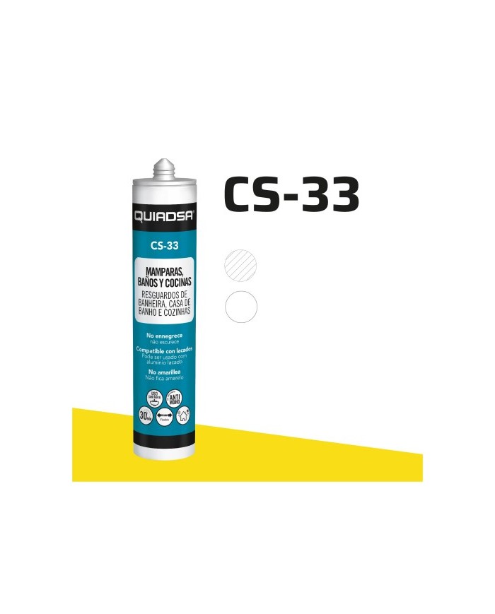 SILICONA NEUTRA CS-33 BAÑOS Y COCINAS