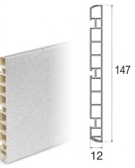 ZOCALO PVC C/ALUMINIO